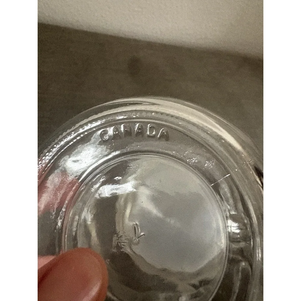Christmas Snowman Apothecary Clear Glass Small 8
